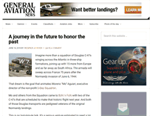 Tablet Screenshot of generalaviationnews.com